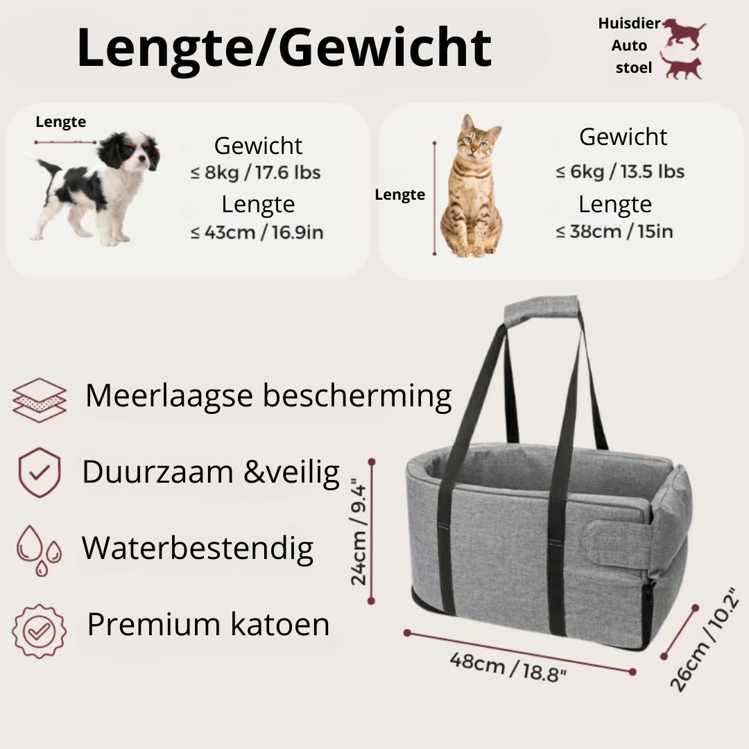 AutoVeilig Huisdierzitje